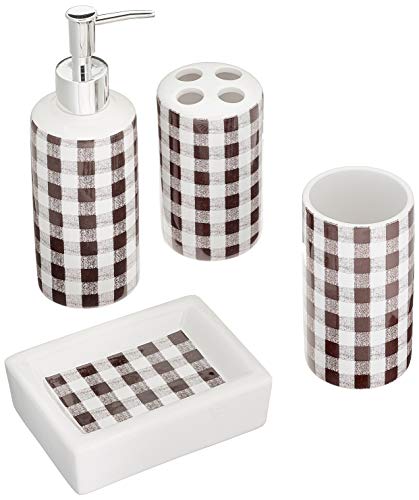 Vical Home - J/4 Toilette vichi Blanc/Noir
