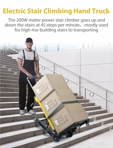 Carretilla eléctrica para escaleras con capacidad 441 lb miniatura 3