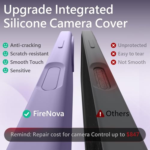 Image of FireNova Magnetic for iPhone 17 Case, Compatible with MagSafe, [Integrated Silicone Camera Control Button] [Camera Protection] Anti-Scratch Microfiber Lining Phone Case, 6.3 inch, Clove Purple