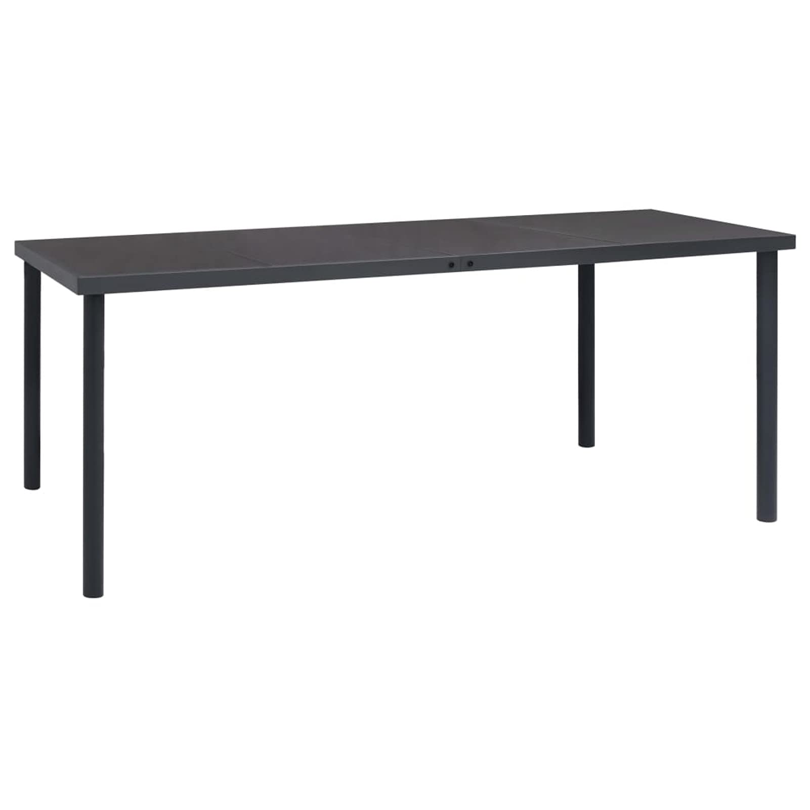 Table à manger extérieure anthracite de style contemporain pour terrasse