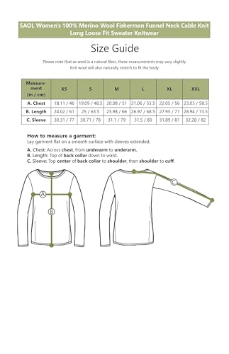 Image of SAOL Aran Irish Sweater for Women - Made of 100% Merino Wool - Ireland Fisherman Cable Knit Ladies Pullover