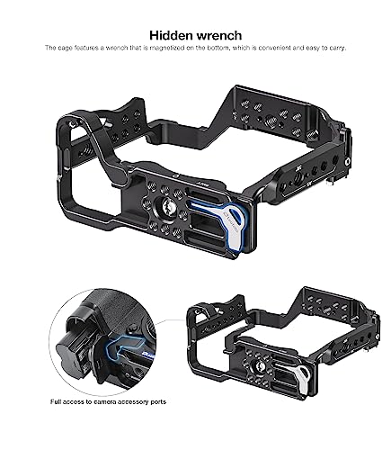 Image of Leofoto A7R5 Camera Cage, for Sony A7R5 /A7RIV /A7SIII / A1, ARRI, Anti-Twist, Arca Compatible