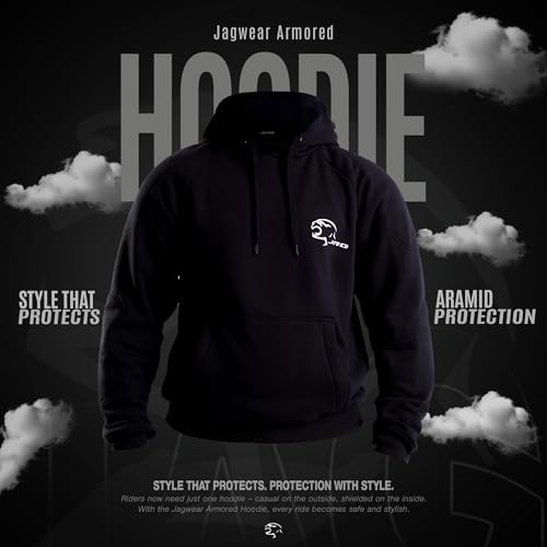 Image of JAG Motorcycle Protective Hoodie with Partial Aramid Lining, Riding Jacket