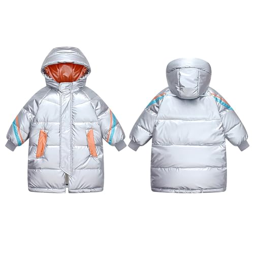 Coat Jacket Boys Girls Boys Winter Warm Thick Solid Cotton Long Sleeve Padded Jacket Coat Clothes2
