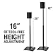 Sanus Adjustable Height Wireless Speaker Stands Designed for SONOS ONE, ONE SL, Play:1, and Play:3 - Tool-Free Height Adjust Up to 16