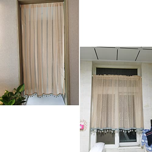 Cortinas de encaje LUNEZY semitransparentes con filtro de luz premium 6