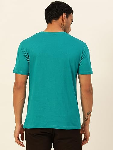 Image of Solid Soft Cloth Round Neck Cotton Relaxed Fit T Shirt