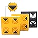 Homeon Wheels 10 Packs Rv/Camper Leveling Blocks, Chocks Anti-Slip Pads Design Include One Wheel Chock and Carrying Bag for Camper Travel Trailer