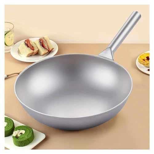 Pure-Titanium-Wok-Uncoated-Non-Stick-Pan-Frying-Pan-Household-Round-Bottom-Titanium-Pot-Gas-Cooker-Gift-32-38cm-Size-30cm-34cm