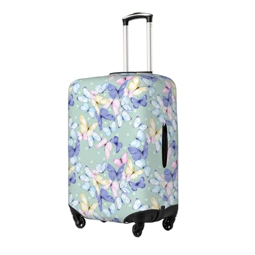 Colorful Butterfly Print Washable Luggage Cover - Fashion Suitcase Protector Fits 18-32 Inch Luggage2