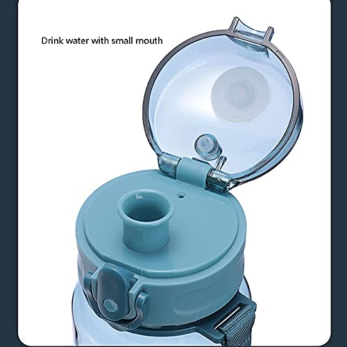 Waterfles waterfles plastic sportwaterfles met flip-up deksel sportkruik voor camping outdoor sport wandelen kantoorfles (kleur: wit) - Image 7