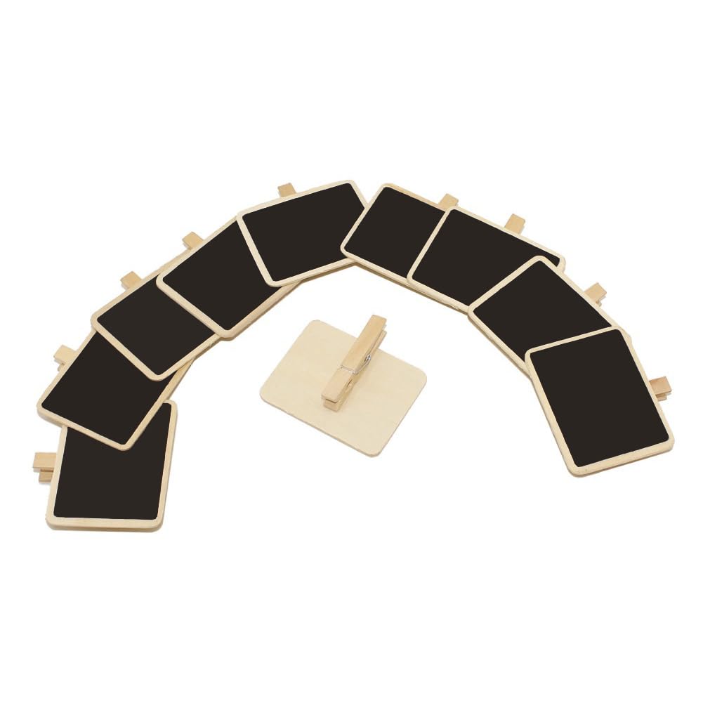 TESNN Lot De 20 Mini Petits Tableaux Noirs En Bois Avec Support D Tiquette Autocollante Tableau D Affichage D Coratif Polygone TESNN Lot De 20 Mini Petits Tableaux Noirs En Bois Avec Support D Tiquette Autocollante Tableau D Affichage D Coratif Polygone