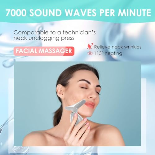 Image of Facial Massager Face and Neck, Face ๐ฒ culpting Wand with 7 Color Red (Grey)