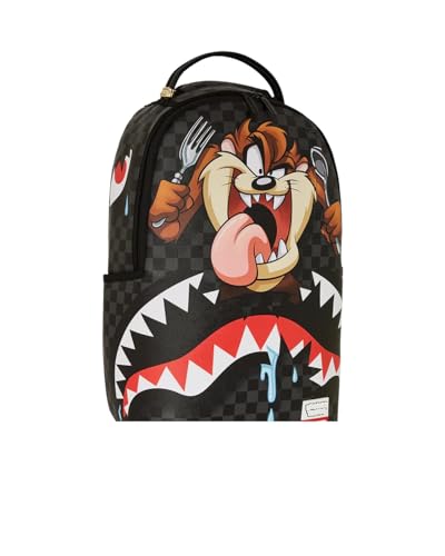 Sprayground Taz Shark Bite Backpack, Grey and Brown, Mens