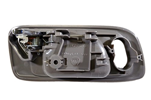 Pt Auto Warehouse Ho-2580Mg-Fl - Inside Interior Inner Door Handle, Gray Housing With Chrome Lever - 4-Door Sedan, Driver Side Front #TOP1