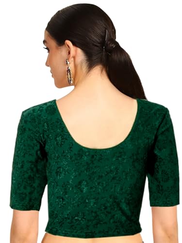 Image of Chandrakala Readymade Blouses for Women Sarees,Stretchable(B202-P)