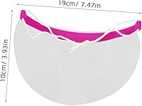 Vista 2 de Visera protectora para cortes de pelo de salón, 50 unidades, protectores de laca para el cabello, protector de maquillaje impermeable