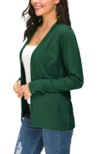 Image of EXCHIC Women's Long Sleeve Open Front Cardigan Sweater Lightweight Casual Knit Sweaters