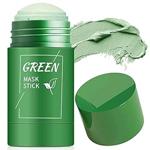 THESE Green Mask Stick, Green Tea Cleansing Mask Pen, Green Tea Mask Pen, Poreless Deep Clean Green Tea Mask Blackhead Remover Mask and Skin Care for All Skin Types