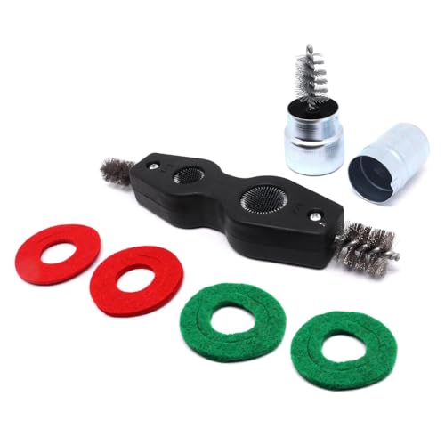 Image of Battery Terminal Cleaner Kit, Battery Terminal Brush & 4 in 1 Copper Tubing Brush & 2pcs Anti-Corrosion Fiber Washers (Black)