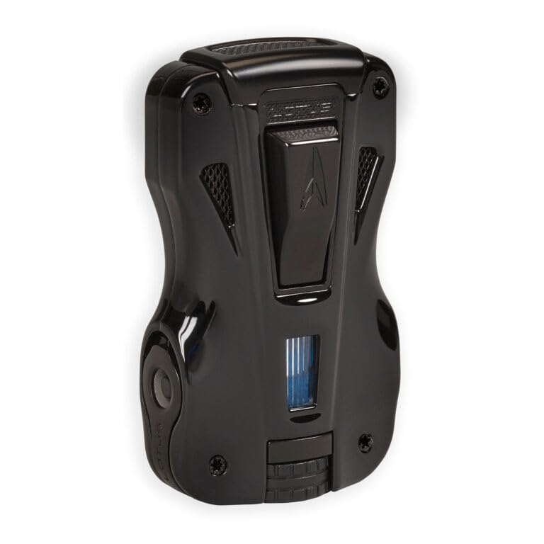 Lotus Get Flame Torch Lighter L73 Dual Flush Lighter - Black