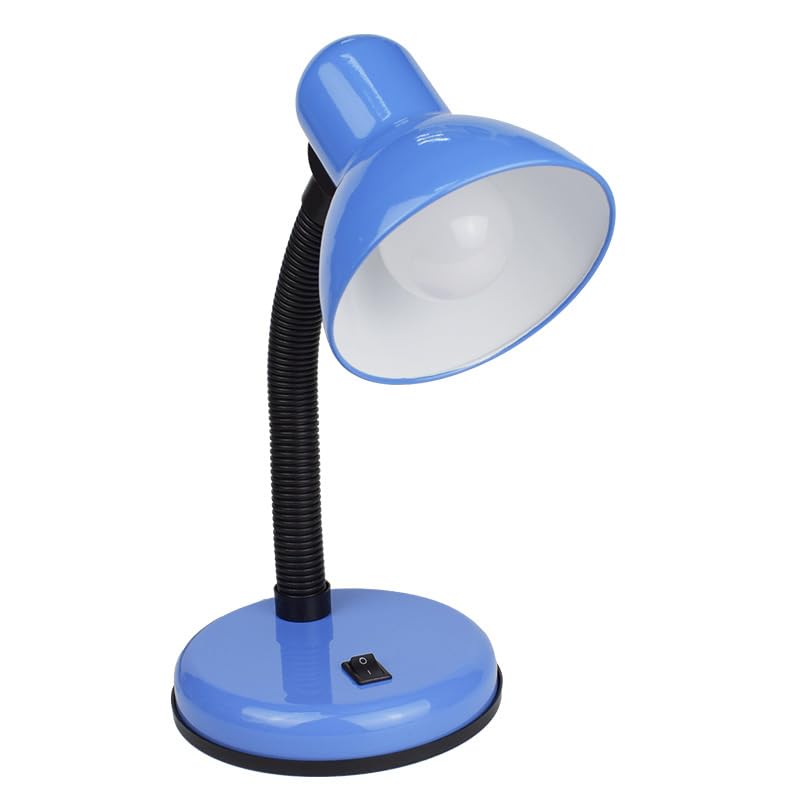 HUH Reading lamp,LED Desk Lamp,Dimmable Table Lamp,Reading Light Eye-Caring Table Lamp with Versatile Flexible Neck for Bedside,Reading Light for Study (Blue)