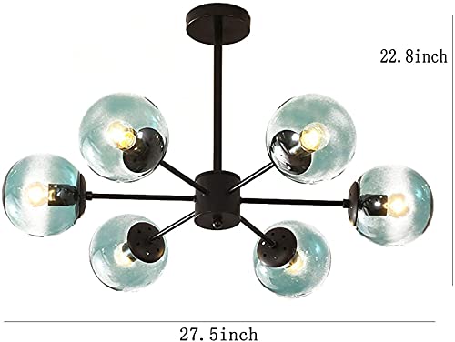Lámpara de bola de cristal creativa y moderna para iluminación de sala de estar 3