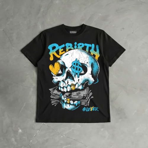 Image of DopeSkill Halloween Graphic Tee Streetwear Hip Hop Hypebeast Unisex T-Shirt Sneaker Colour Matching Shirts Spooky Graphic