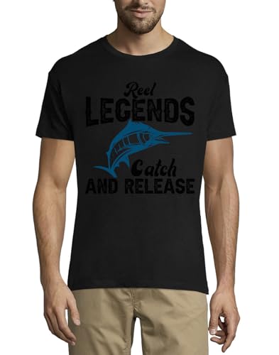 T-Shirt Swordfish Crew Neck Homme Noir Reel Legends Coton