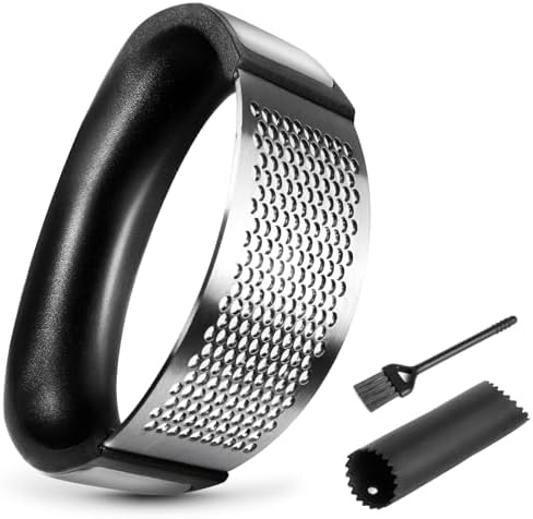 Garlic Press Rocker - Rust Proof & Dishwasher Safe Garlic Mincer,...