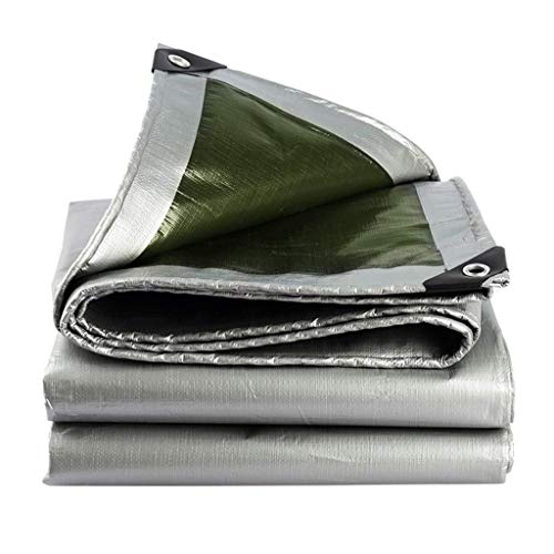 KAISIMYS Lona Resistente al Aire Libre para jardín, Impermeable, Resistente al Viento, Protector Solar, Cubierta de Muebles, Cubierta de Mesa de Patio de Tela Oxford Transpirable Impermeable, Gris (t