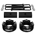 Supreme Suspensions - 2007-2018 Toyota Tundra Full Leveling Lift Kit 3" Front Strut Spacers + 1" Rear Lift Blocks + Plated U-Bolts