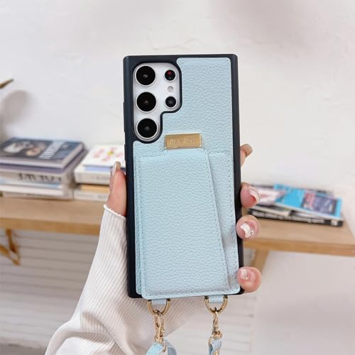 NanHou Samsung Galaxy S24 Ultra �P�[�X �蒠�^ ����PU �t�@�b�V���� SC-52E SCG26 �蒠�^ �΂߃V�����_�[�X�g���b�v�t���i���������\�j�ϏՌ� �ی� �J�o�[ ���� ���z���J�� �}�O�l�b�g �w�ʋ��t�� �l�C �g��