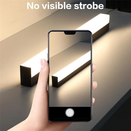 Apliques de pared largo de aluminio plata con iluminación LED para baños modernos 3