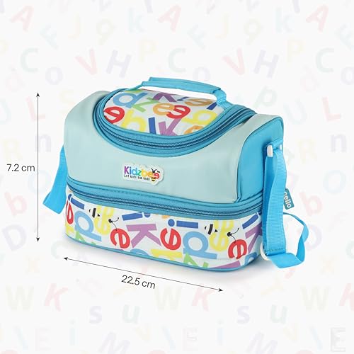 Image of CELLO Kidzbee Series Mini Meal Set for Kids |1 Lunch with Banana and Attractive Jacket | Insulated Meal Carrier | Lunch Box Set for Kids | Blue