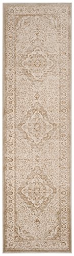 Safavieh Noble Collection Runner Rug - 2'2" X 6', Light Beige & Cream, Distressed Viscose Design, Ideal For High Traffic Areas In Living Room, Bedroom (Nbl692-5480) #TOP1