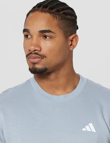 Image of adidas Men's Sweatshirts | M Crew Logo Sw | Black |