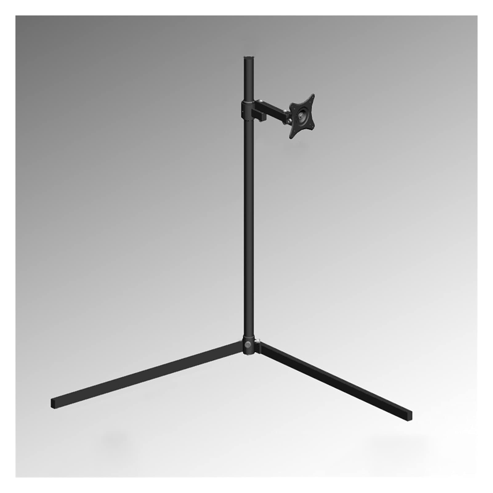YNBSHGAA monitor stand 12"-24" Black Single Monitor Mount Stand Mobile Floor Type Monitor Stand Adjustable Floor Monitor Rack with VESA 75x75/100x100, Holds Up to 11lbs mount acce,style_name