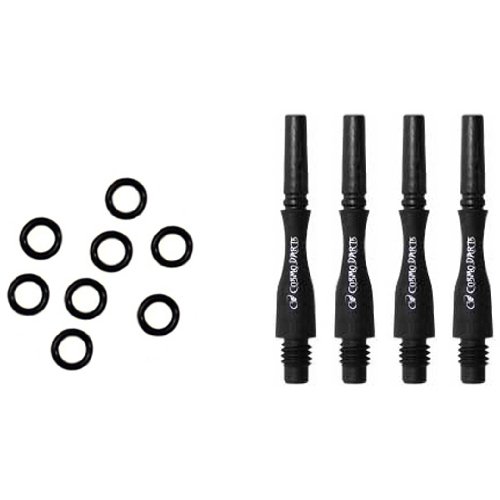 NineDartOut.us Fit Shaft Carbon Hybrid 4 Pack (Locked) (#2-18.0mm - Short)