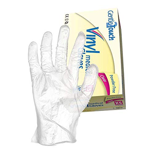 Preisvergleich Produktbild Reis RVIN-BEZPM Vinylhandschuhe, 8% Vat, Transparent, M Größe