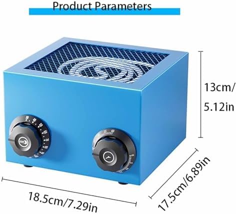 Secador de piezas de relojería con temporizador de 60 minutos, horno de baja temperatura para reparación de joyas, calor ajustable, cesta de malla, silencioso.