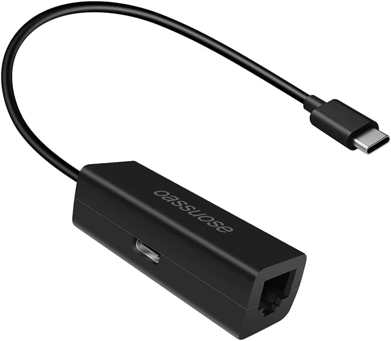 USB C to RJ45 Ethernet Adapter for Chromecast with Google TV, Fast and Reliable Internet Access
