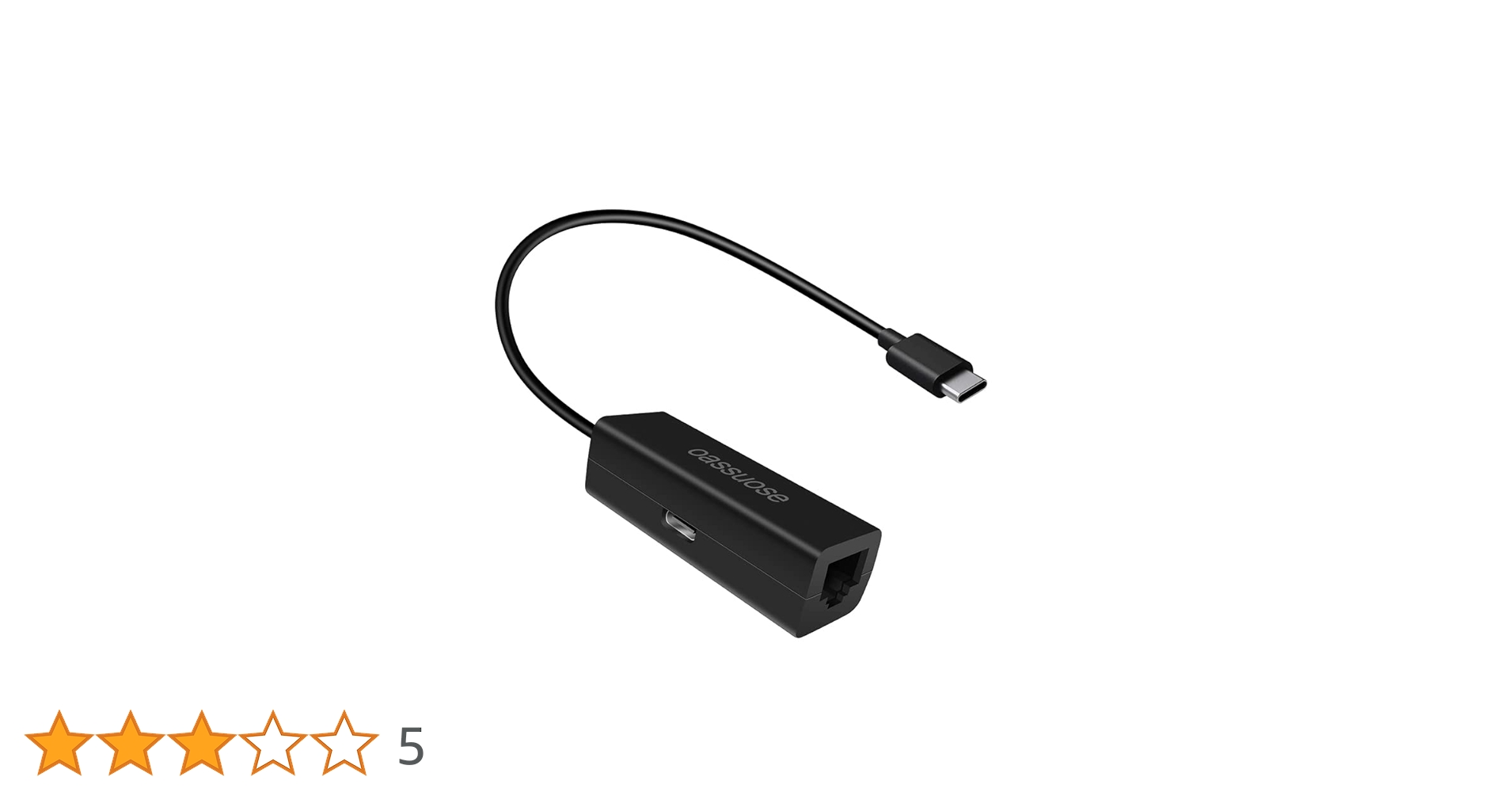 Oassuose USB C to RJ45 Ethernet Adapter for Chromecast with
