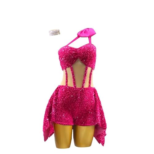 ONUYGCFH Backless Latin Dancewear Tango Cha Cha Dance Dresses Women's Salsa Competition Clothing Performance Suit for Rumba,A,M