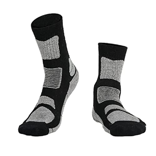 Meias para caminhadas masculinas e femininas, de lã espessa, térmica, para inverno, para esportes co