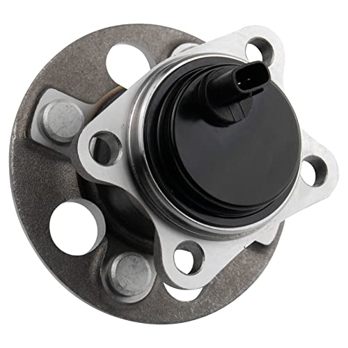 Image of TRQ Rear Driver and Passenger Side Wheel Bearing and Hub Assembly Set 2 Piece Compatible with 2015-2018 Toyota Yaris