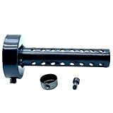 shymie インナーサイレンサー インナーバッフル バイク マフラー 汎用マフラー 消音器 音量調整 直径 60mm 全長 137mm 黒 ブラック