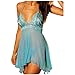 Produktbild Dorical Unterwäsche Damen nachthemd nachtw sche negligee satin sexy tiefen v ausschnitt unterkleid rmellos backlessgroß