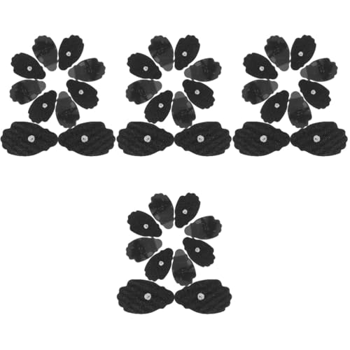 Healvian 4 Juegos Almohadillas Portátiles De Telas No Tejidas Almohadillas Profesionales De Telas No Tejidas Almohadillas De Masaje Multifunción Black Hidrogel No Tejido 10 Uds * 4