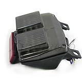 Das Rücklicht besteht aus Standlicht, Bremslicht (rot) und Blinklicht (bernsteinfarben). Anzahl: 1. Anleitung: Keine Anleitung. Material: N/A. Lichtart: LED. Linsenfarbe: wie auf den Bildern gezeigt.